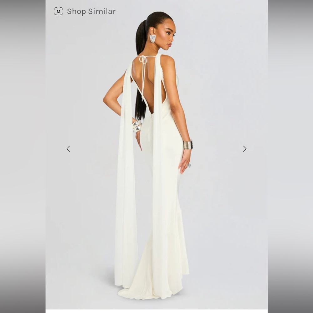Julia Dress - White Backless Gown